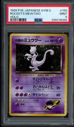 Rocket's Mewtwo Holo PSA 9 - #150 - Japanese Gym Challenge, Verzenden, Zo goed als nieuw, Losse kaart, Foil