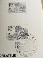 Uitgiftefolder van postzegels met speciale afstempeling., Postzegels en Munten, Postzegels | Europa | België, Met stempel, Ophalen of Verzenden