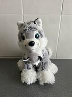 Knuffel husky + pup - 25 cm, Kinderen en Baby's, Ophalen of Verzenden, Nieuw, Hond