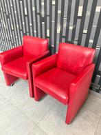 Fauteuils,  bijzetzetel op wieltjes, Huis en Inrichting, Ophalen, Gebruikt, Leer
