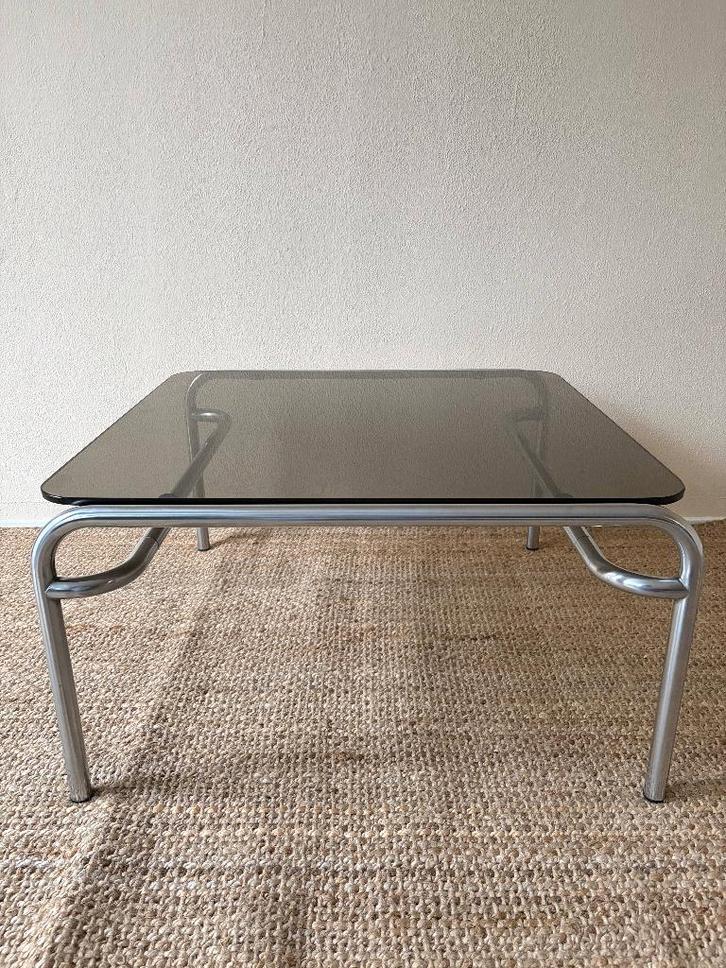 Space Age Salontafel - Rookglas - Spectrum - Bauhaus - Retro, Antiek en Kunst, Antiek | Meubels | Tafels, Ophalen