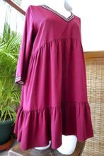 vintage wijnrood leuke jurk, Maat 38/40 (M), Ophalen of Verzenden, Knielengte, Rood