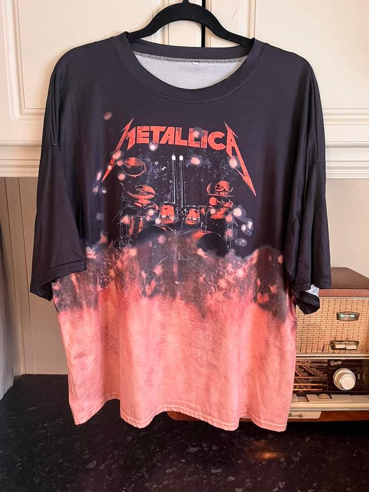 90's look oversized Metallica T-shirt, Kleding | Dames, Grote Maten, Zo goed als nieuw, Ophalen of Verzenden