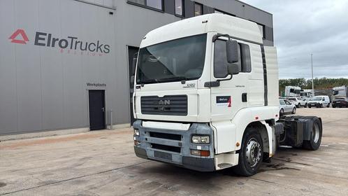 MAN TGA 18.430 (PTO / POMPE HYDRAULIQUE / MANUAL GEARBOX / B, Auto's, Vrachtwagens, Bedrijf, Te koop, ABS, Airconditioning, Elektrische ramen