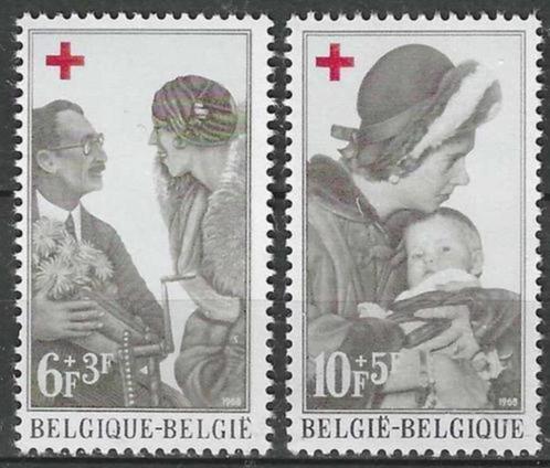 Belgie 1968 - Yvert/OBP 1454-1455 - Rode Kruis Belgie (PF), Postzegels en Munten, Postzegels | Europa | België, Postfris, Rode kruis