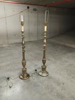 Twee oude staande lampen, Antiek en Kunst, Ophalen