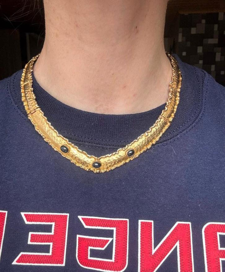 Halsketting 14K 585 massief goud 61,5g, Handtassen en Accessoires, Kettingen, Zo goed als nieuw, Goud, Goud, Ophalen