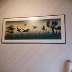 kader met vogels, Huis en Inrichting, Minder dan 50 cm, Foto of Poster, Gebruikt, 100 tot 125 cm