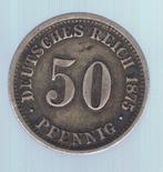 Duitsland 50 pfennig 1875 C, Postzegels en Munten, Zilver, Duitsland, Ophalen of Verzenden, Losse munt