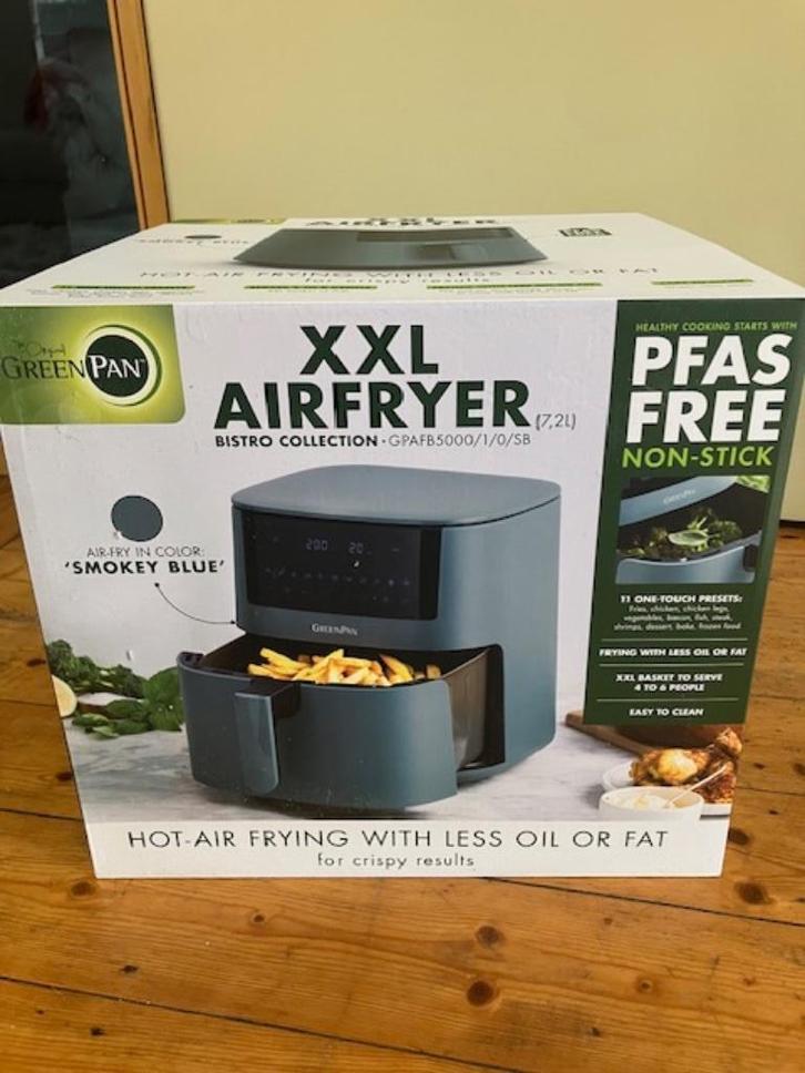 XXL Air Fryer Pine Green van Green Pan, Elektronische apparatuur, Airfryers, Nieuw, Airfryer XXL, 750 t/m 999 gram, Ophalen