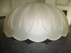 art deco grote lampshade lampkap geëtst glas glaspasta luste, Ophalen