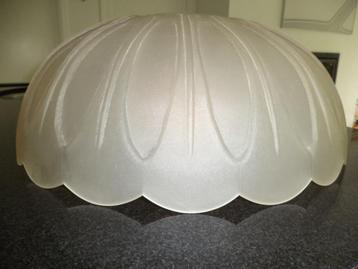 art deco grote lampshade lampkap geëtst glas glaspasta luste beschikbaar voor biedingen