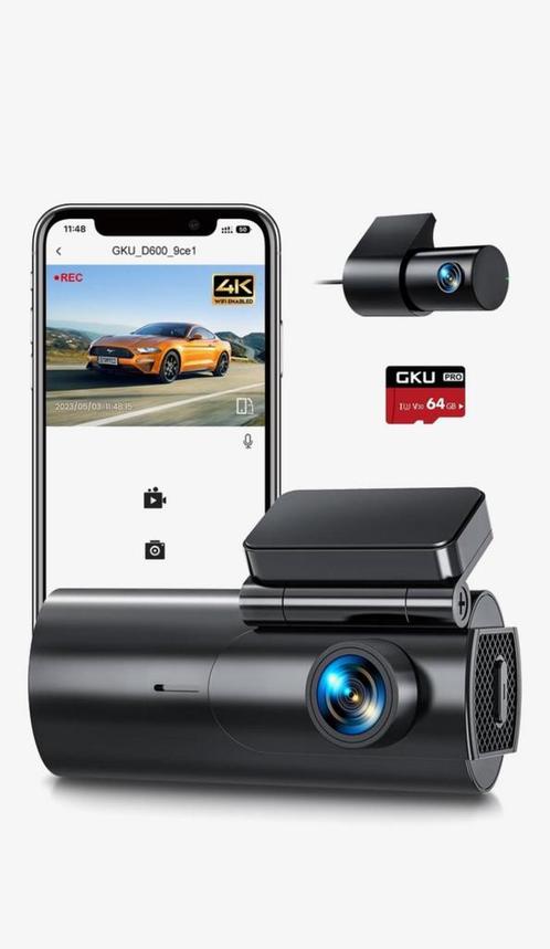 4K Dashcam Auto Camera, Auto diversen, Dashcams, Nieuw, Verzenden