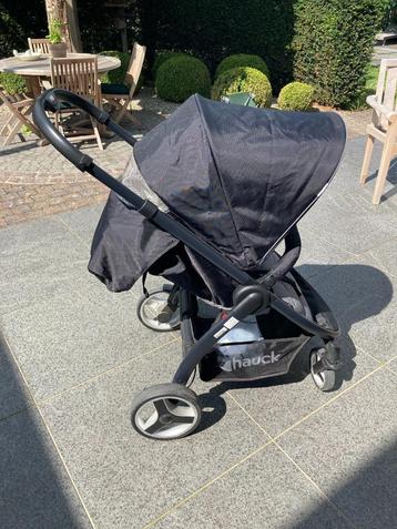 Buggy zwart merk Hauck, Enlèvement, Comme neuf, Autres marques, Ombrelle