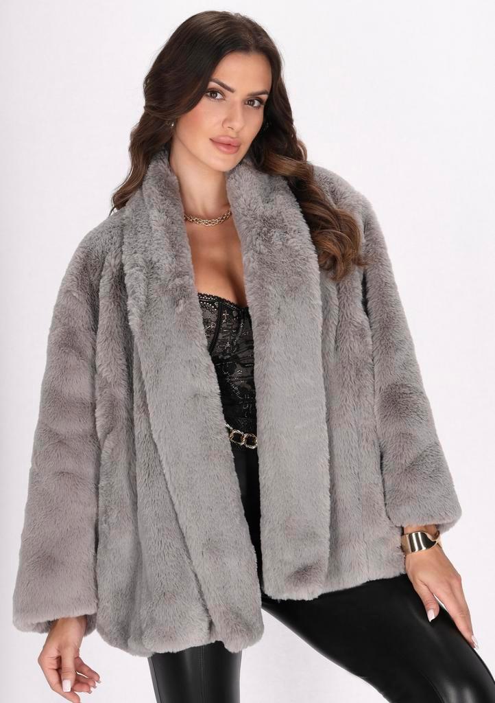 Namaak bontjas maat M, Kleding | Dames, Jasjes, Kostuums en Pakken, Zo goed als nieuw, Maat 38/40 (M), Ophalen