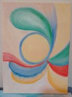 Flowers, Abstract schilderij op canvasdoek op acrylbasis, Ophalen of Verzenden