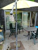 Parasol geel 3m, Tuin en Terras, Ophalen, Gebruikt