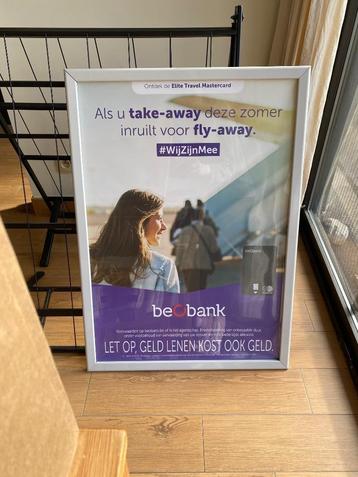 XL Metalen Snap Poster Frame / Metal Snap Shut Advertising beschikbaar voor biedingen