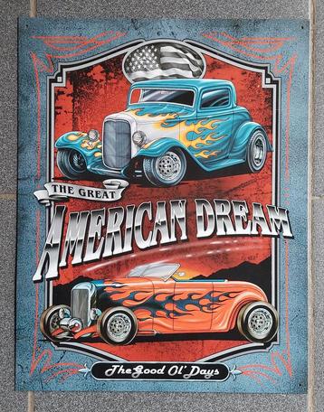 Muurdecoratie metalen plaat "American dream" beschikbaar voor biedingen