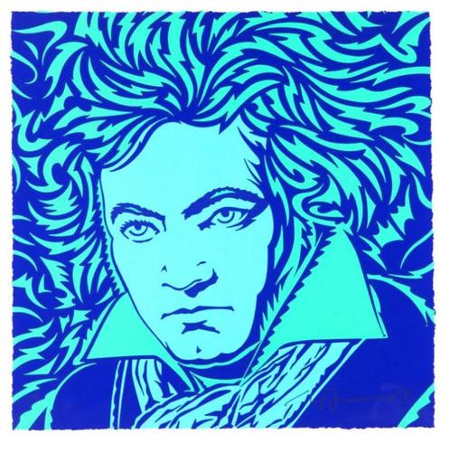 John Van Hamersveld, Beethoven, Fidelio, pop art, Antiek en Kunst, Kunst | Litho's en Zeefdrukken, Ophalen of Verzenden