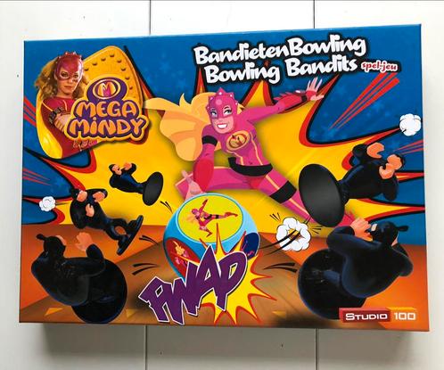 Jeu de bowling Mega Mindy Srudio 100 bandits, Hobby & Loisirs créatifs, Jeux de société | Jeux de plateau, Comme neuf, Enlèvement ou Envoi