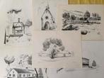 6 stuks gesigneerde prenten van Alfons Stels, Ophalen of Verzenden