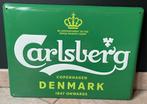 Retro carlsberg blik reclamebord denmark mancave retro, Enlèvement ou Envoi, Comme neuf, Panneau publicitaire