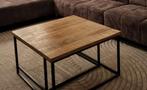 Salontafel mangohout uitschuifbaar, Ophalen, Vierkant