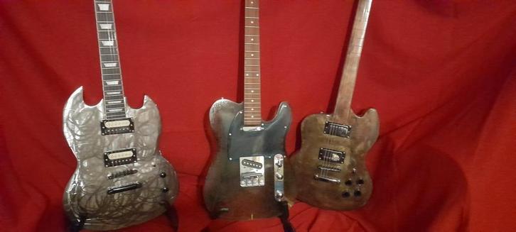 Handgemaakte elektrische gitaren, Muziek en Instrumenten, Snaarinstrumenten | Gitaren | Elektrisch, Nieuw, Ophalen