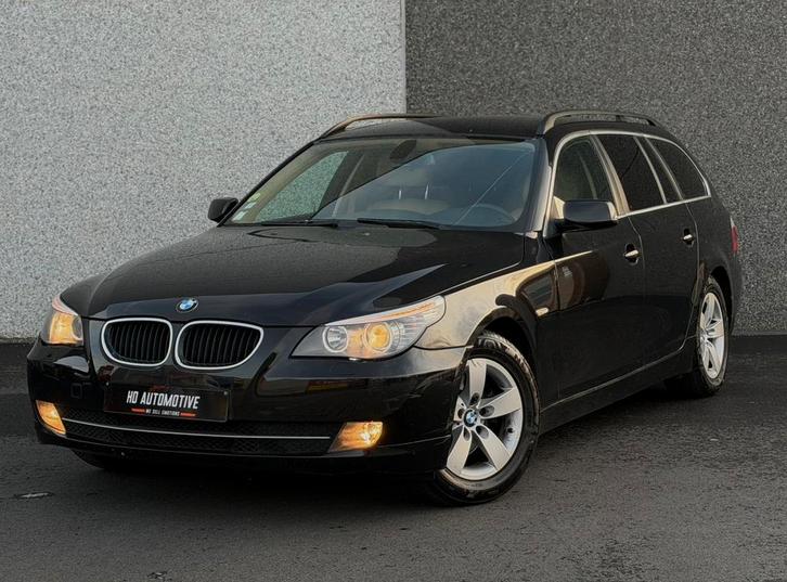 BMW e61 520d EURO5 *AUTOMATIC* AIRCO • GPS • LEDER • GEKEURD, Auto's, BMW, Bedrijf, Te koop, 5 Reeks, ABS, Airbags, Airconditioning