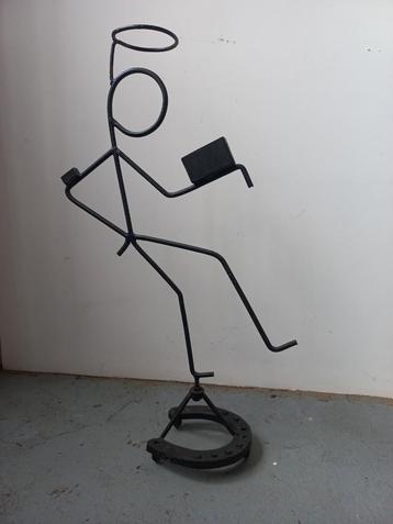 "Le Saint" en Fer forgé noir. Qql traces de rouille. beschikbaar voor biedingen