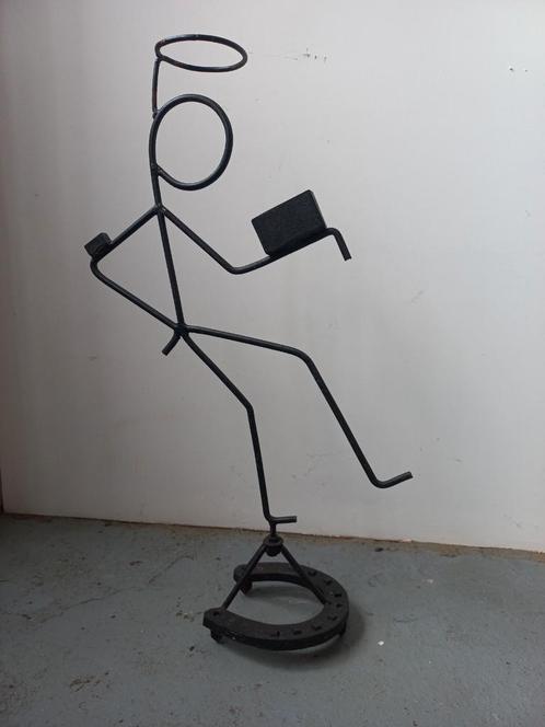 "Le Saint" en Fer forgé noir. Qql traces de rouille., Antiek en Kunst, Kunst | Designobjecten, Ophalen