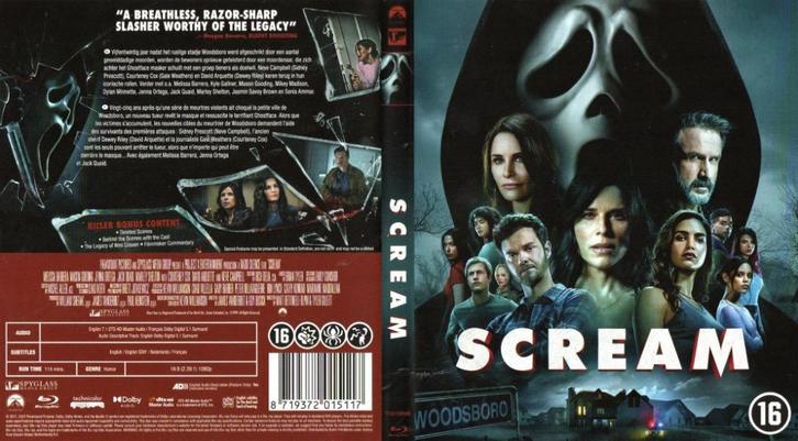 scream (blu-ray) nieuw, Cd's en Dvd's, Blu-ray, Zo goed als nieuw, Horror, Ophalen of Verzenden