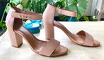 Mooie MNG sandalen oud roze leer P39 in goede staat, Pumps, MNG, Roze, Gedragen