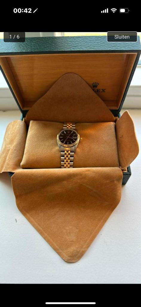 Rolex dames horloge, Handtassen en Accessoires, Horloges | Dames, Zo goed als nieuw, Polshorloge, Rolex, Goud, Goud, Ophalen of Verzenden