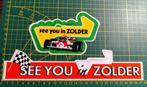 Lot 2x stickers F1, Circuit, 'See you in Zolder' McLaren, Ophalen of Verzenden