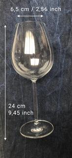 Val Saint Lambert - 6 Grote Kristallen glazen - 24 cm Hoog, Ophalen of Verzenden