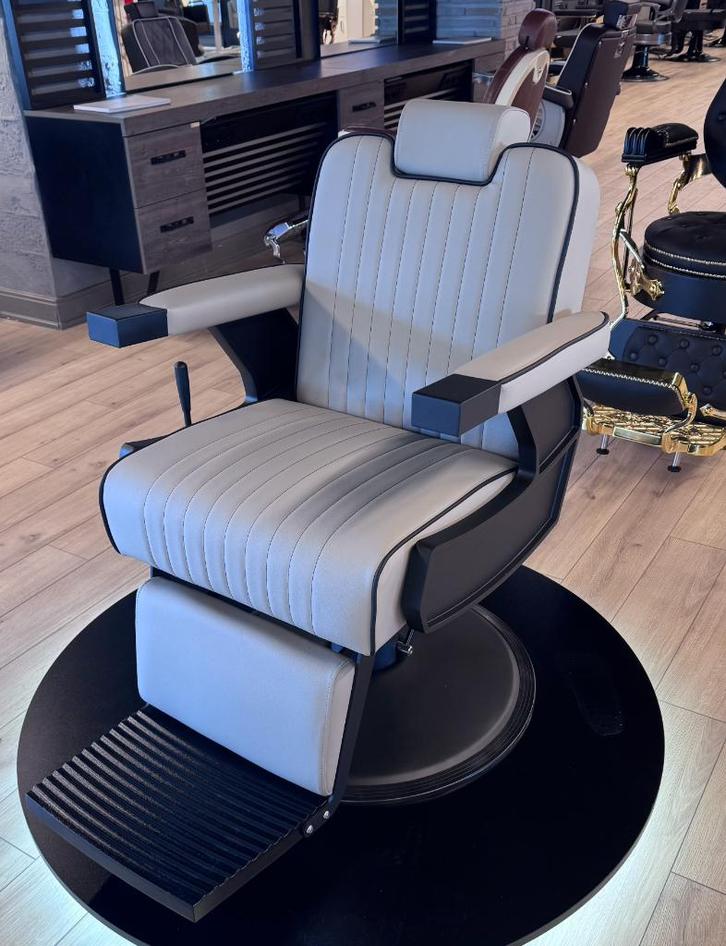 barbierstoel cream beige epileer stoel make up kapper knippe, Huis en Inrichting, Woonaccessoires | Overige, Nieuw, Ophalen of Verzenden