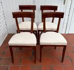 4 chaises acajous vintage, Enlèvement, Utilisé