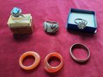 Vintage Ringen, Handtassen en Accessoires, Ringen, Ophalen of Verzenden, Gebruikt, Zilver, Zilver