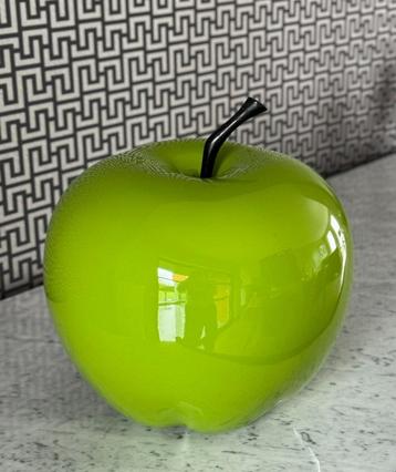 Décoration pomme verte brillante