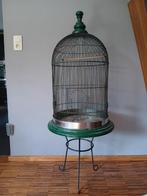 Imposante handgemaakte vogelkooi op staander, Antiek en Kunst, Curiosa en Brocante, Ophalen