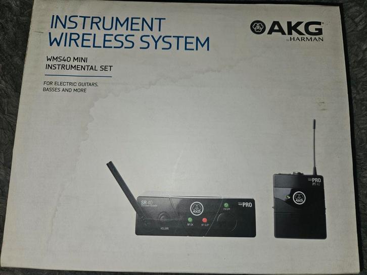 2 x Draadloze Microfoon/Instrument System (AKG), TV, Hi-fi & Vidéo, Appareils professionnels, Comme neuf, Enlèvement