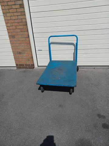 Grote transportkar magazijnwagen 450kg vervoeren L125B75  beschikbaar voor biedingen