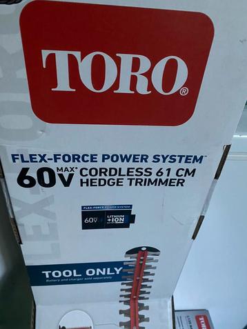 Taille-haie sans fil TORO 60 V NOUVEAU !, Enlèvement, Neuf