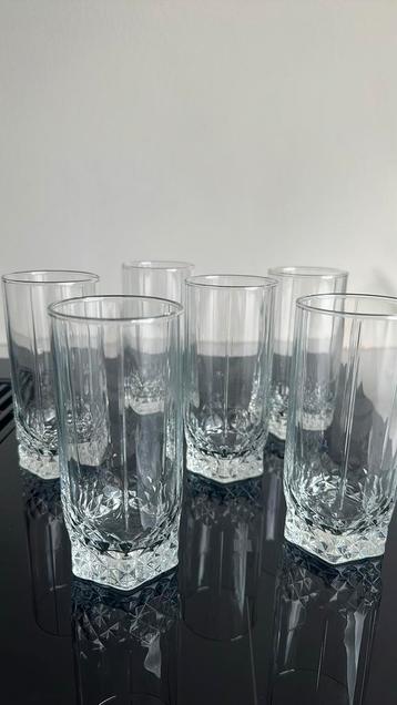 Lot de 6 verres Cristal d’Arques – modèle Longchamp beschikbaar voor biedingen