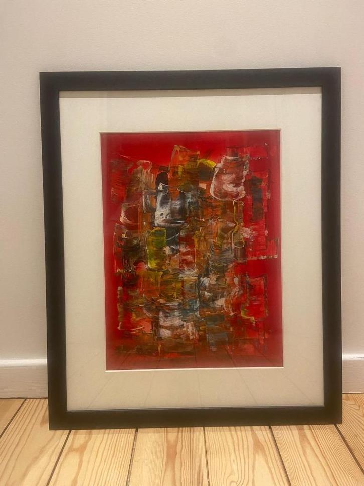 Schoolbordverf, Antiek en Kunst, Kunst | Schilderijen | Abstract, Ophalen