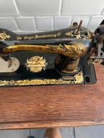 Antieke Singer trapnaaimachine uit 1928 – in originele kast, Antiek en Kunst, Ophalen