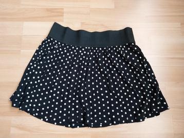Zwarte rok met witte bollen - Maat M beschikbaar voor biedingen