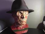 Life size hoofd freddy krueger gemaakt uit vinyl en geairbru, Statue, Réplique ou Modèle, Enlèvement ou Envoi, Film, Neuf